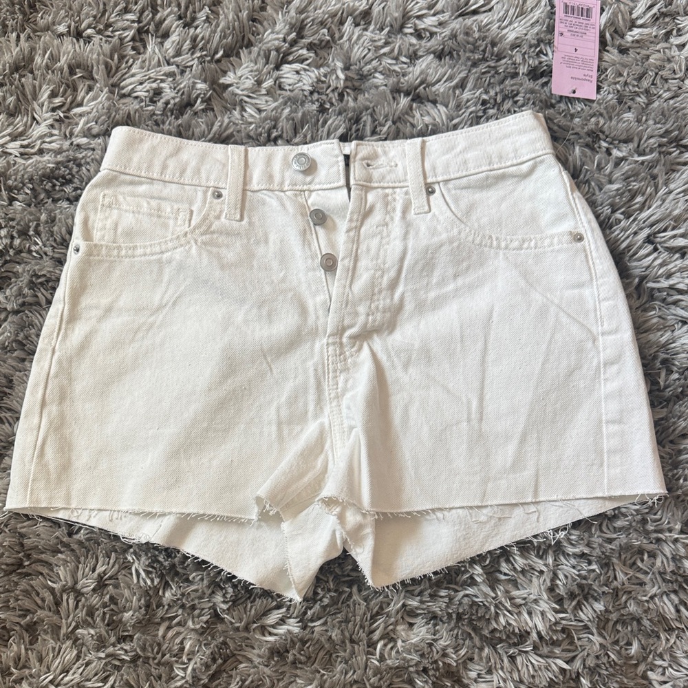 Wild Fable White Denim Shorts- size 4 NWT